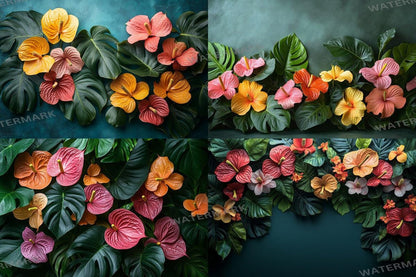 Tropical Jungle Escape Backdrops for Digital Art Photography - Warm Aesthetic PNGs 00x00px - Perfect for Artists Designers  Hobbyists