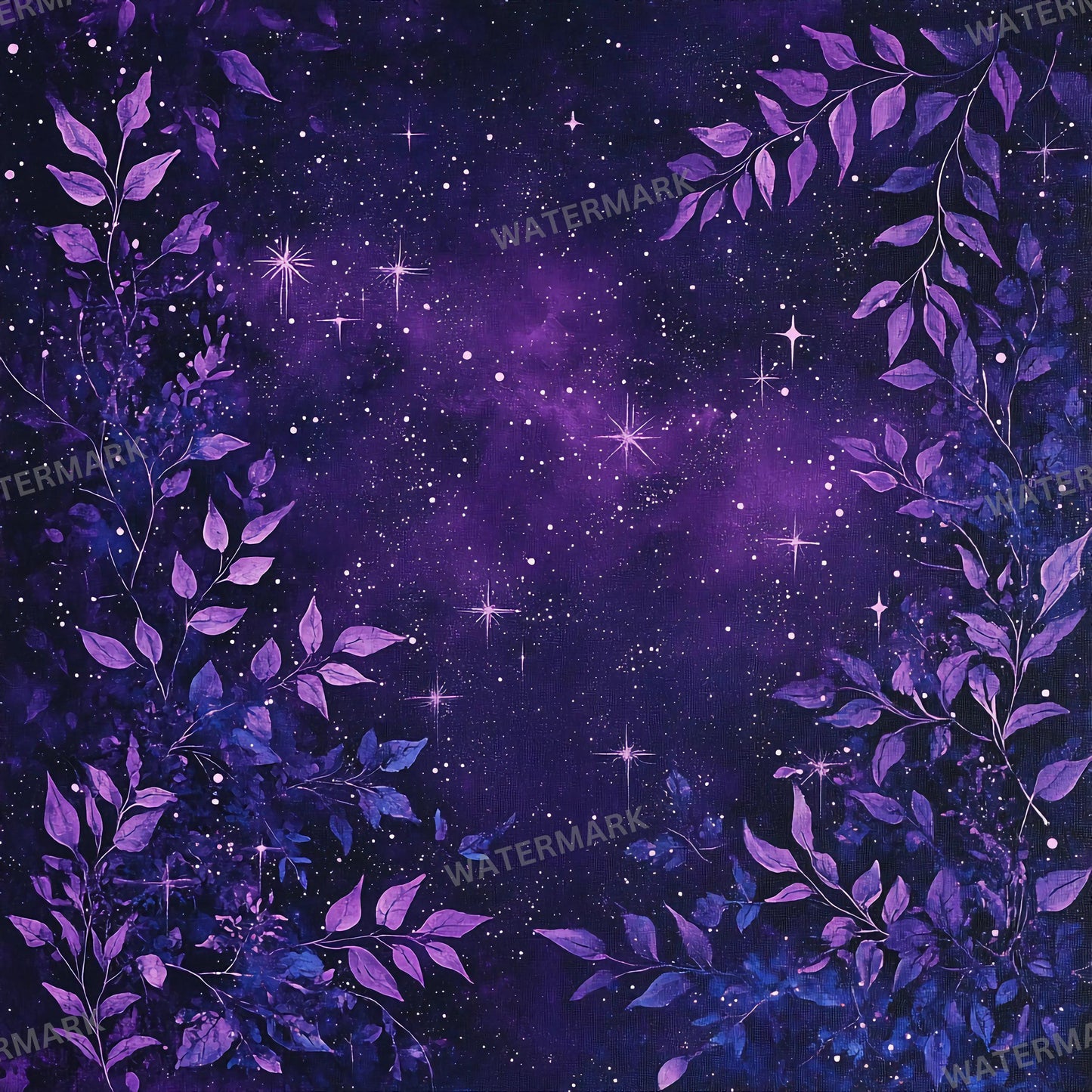 Celestial Flower Backdrops - Master Overlays for Photoshop Composites & Mystical Digital Art, Digital Download, Floral Background