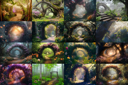 Fairy Woodland Backdrops ��������� Magical Digital Backgrounds - Enchanted Magical Forest Backgrounds - Fantasy Wallpapers - 3:2 Wallpapers