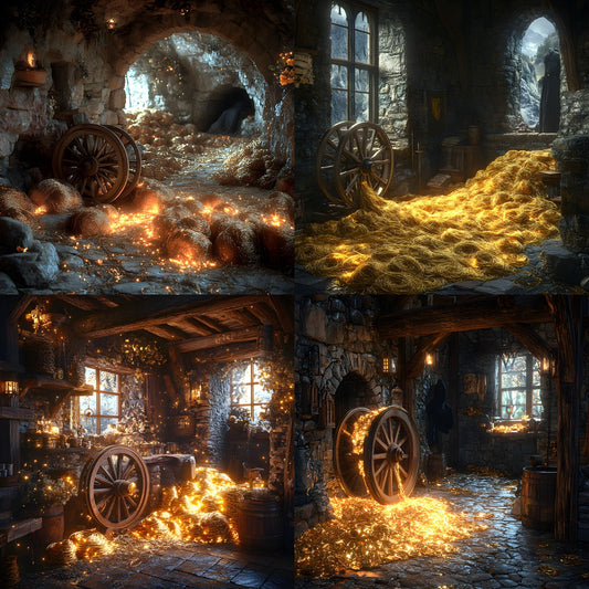 Rumpelstiltskin Gold Digital Backdrop, Square Photography Background, Fantasy Gold Photo Prop, Storybook Portrait, Magical Fine Art Composite