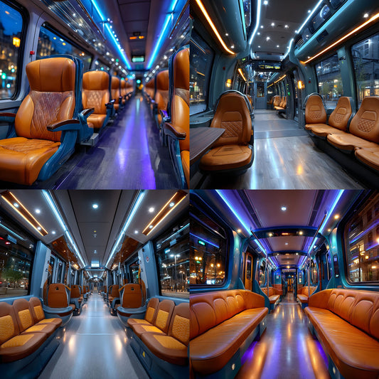 Blue Train Interior Digital Backdrop, Modern Square Photography Background, Creative Train Car Photo Prop, High-Resolution Train Image for Composites