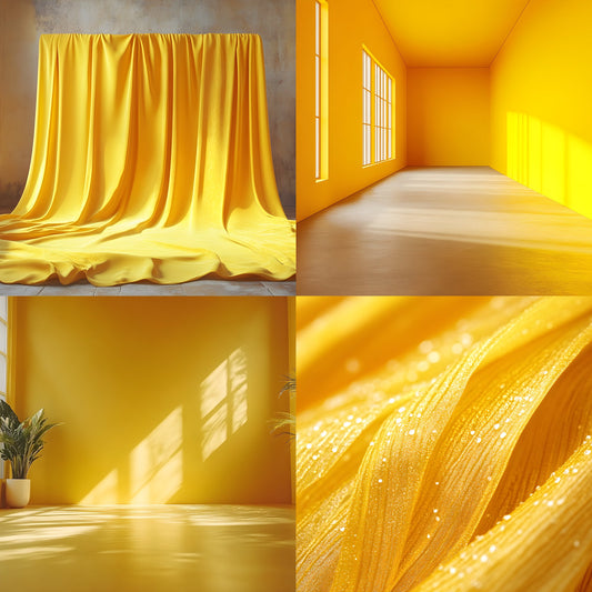 Yellow Photography Backdrop, Studio Background, Energy Burst Digital Download for Portrait Photoshoots, Vibrant Scene