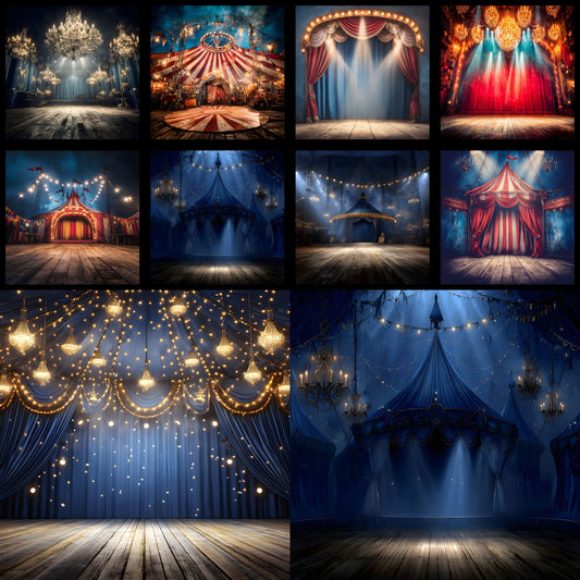 Stage Lights Backdrop, Chandelier Background, Dark Photography Backdrop, Square Digital Backdrop, Concert Photo Background, Event Photography Prop