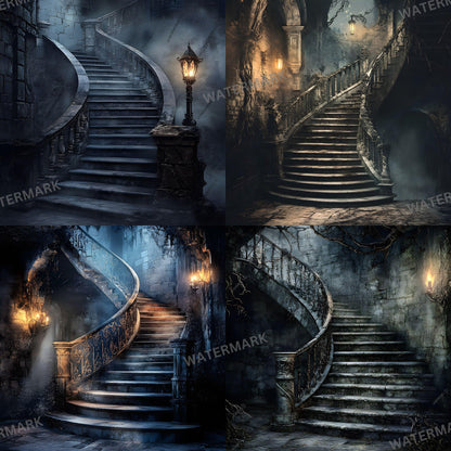 Cursed Castle Gothic Photography Backdrop - Photoshop Master Overlay - Gothic Portraits and Composites - Gothic Background - Gothic Mansion