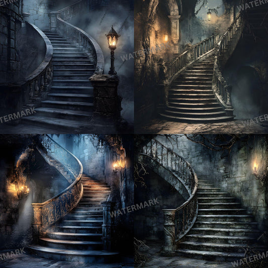 Cursed Castle Gothic Photography Backdrop - Photoshop Master Overlay - Gothic Portraits and Composites - Gothic Background - Gothic Mansion