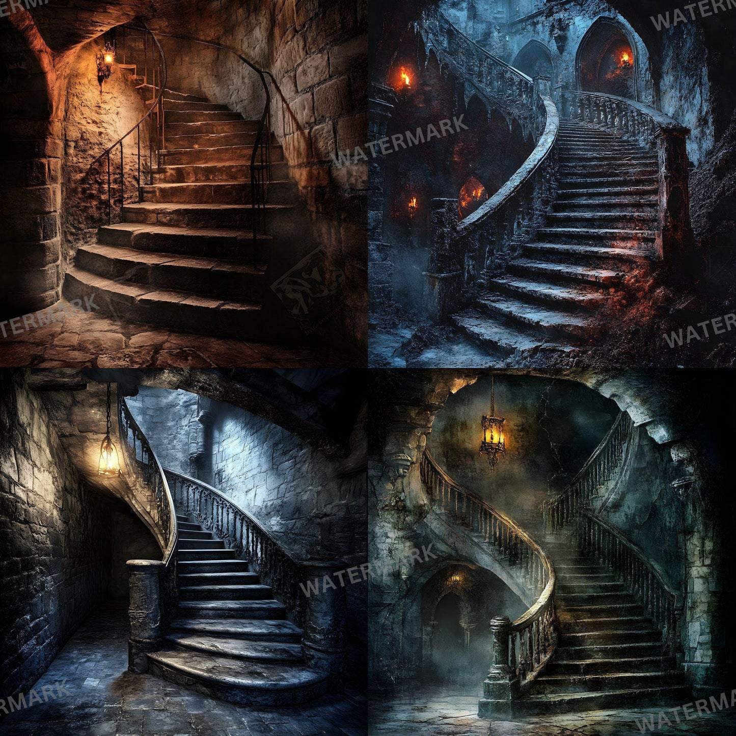 Cursed Castle Gothic Photography Backdrop - Photoshop Master Overlay - Gothic Portraits and Composites - Gothic Background - Gothic Mansion
