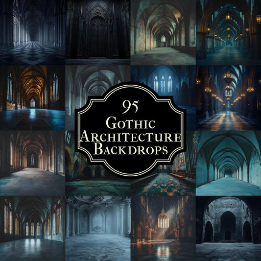Gothic Backdrops, Castle Background, Dark Halloween Backdrop, Gothic Architecture Digital Backdrop, Photoshop Background, Digital Backdrop