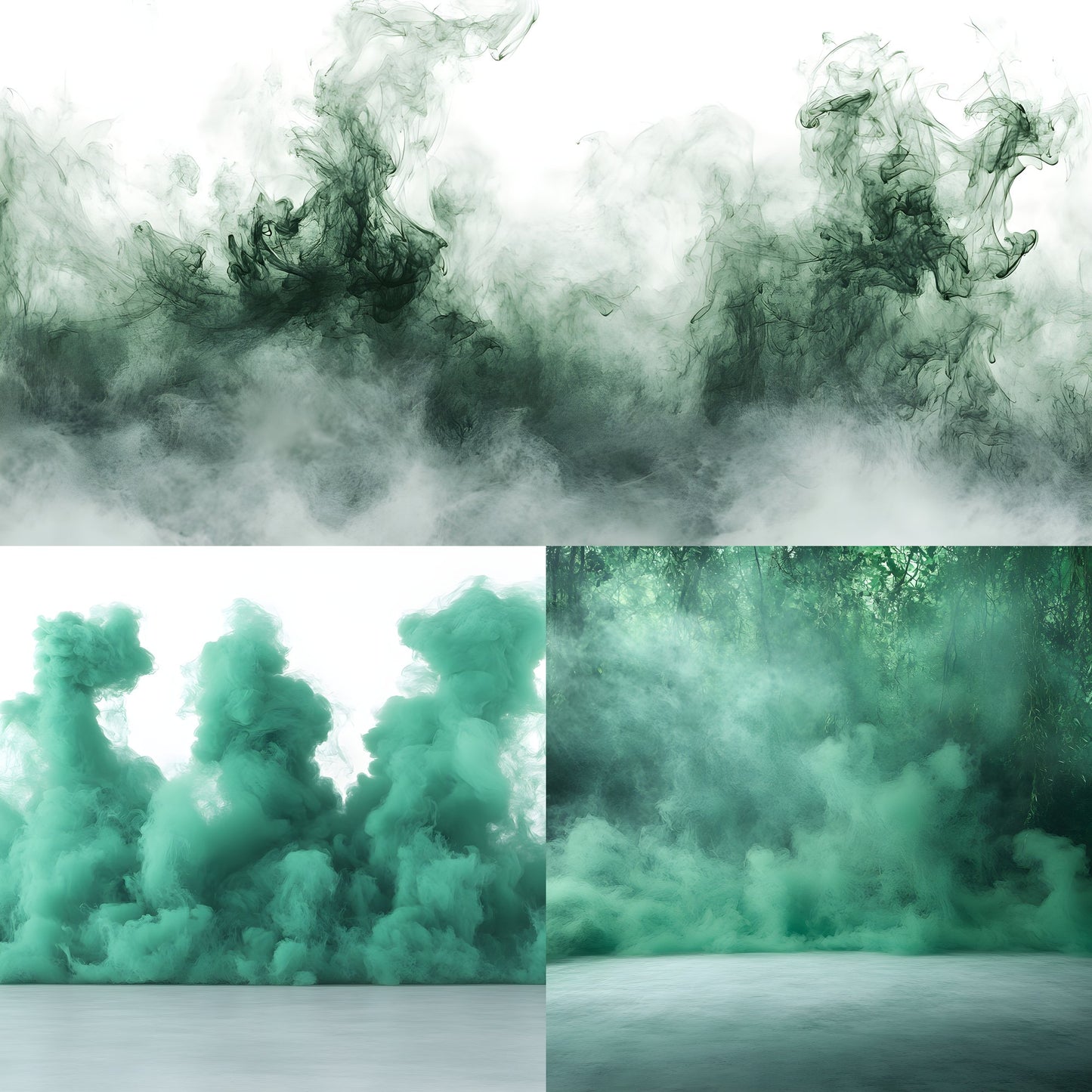 Green Smoke Sports Photography Backdrop Set, Action Photo Backgrounds for Athlete Portraits, Digital Download, Sports Team Pictures