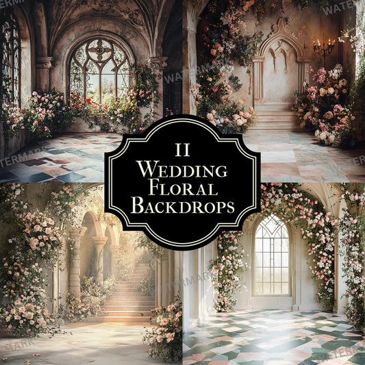Wedding Floral Backdrops - Digital Backdrops Wedding Overlay Maternity Digital Backdrops Floral Overlays Backdrop Photoshop Overlays Texture