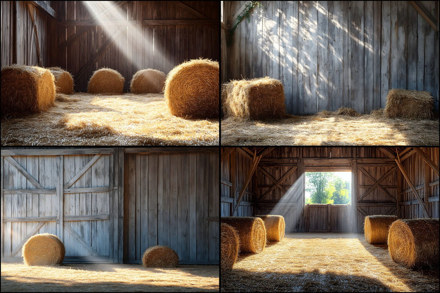 Rustic Barnyard Photography Backdrop, Vintage Farm Scene Background, Digital Download for Portrait Photoshoot, Photo Booth Prop