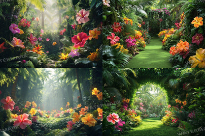 Tropical Vines Digital Backdrops - 3High-Res PNG Files for Photography  Craft Design - Commercial Use Allowed