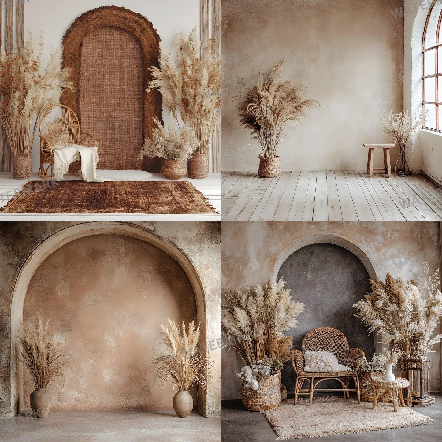 Boho Maternity Digital Backdrop | Minimal Arches & Fine Art Textures | Boho Wedding Studio Overlay Fine Art Textures, Wedding Studio