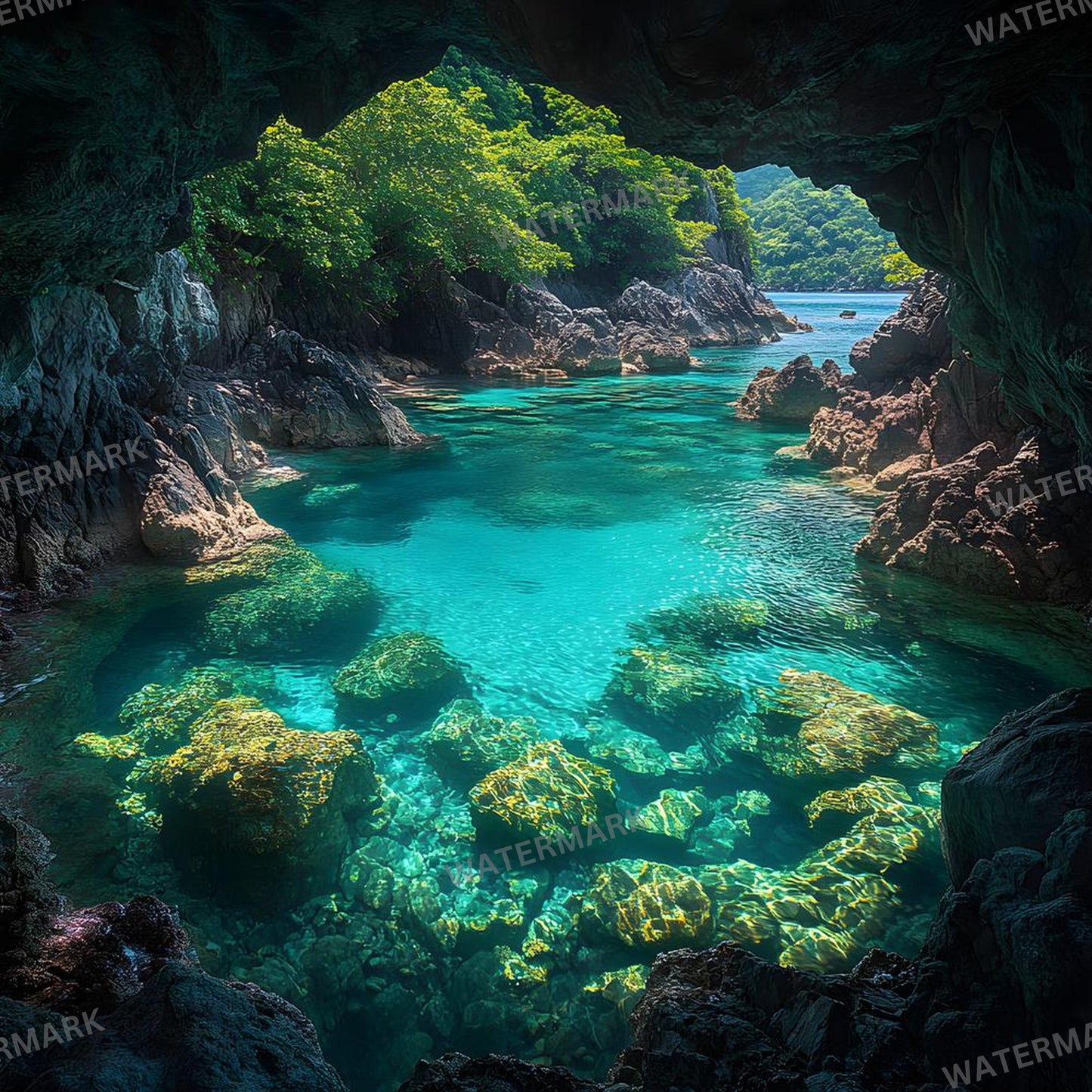 Hidden Cove Digital Backdrops for Photography, Fine Art Portrait Backgrounds, Photoshop Overlays ,Studio, Maternity & Wedding Photography
