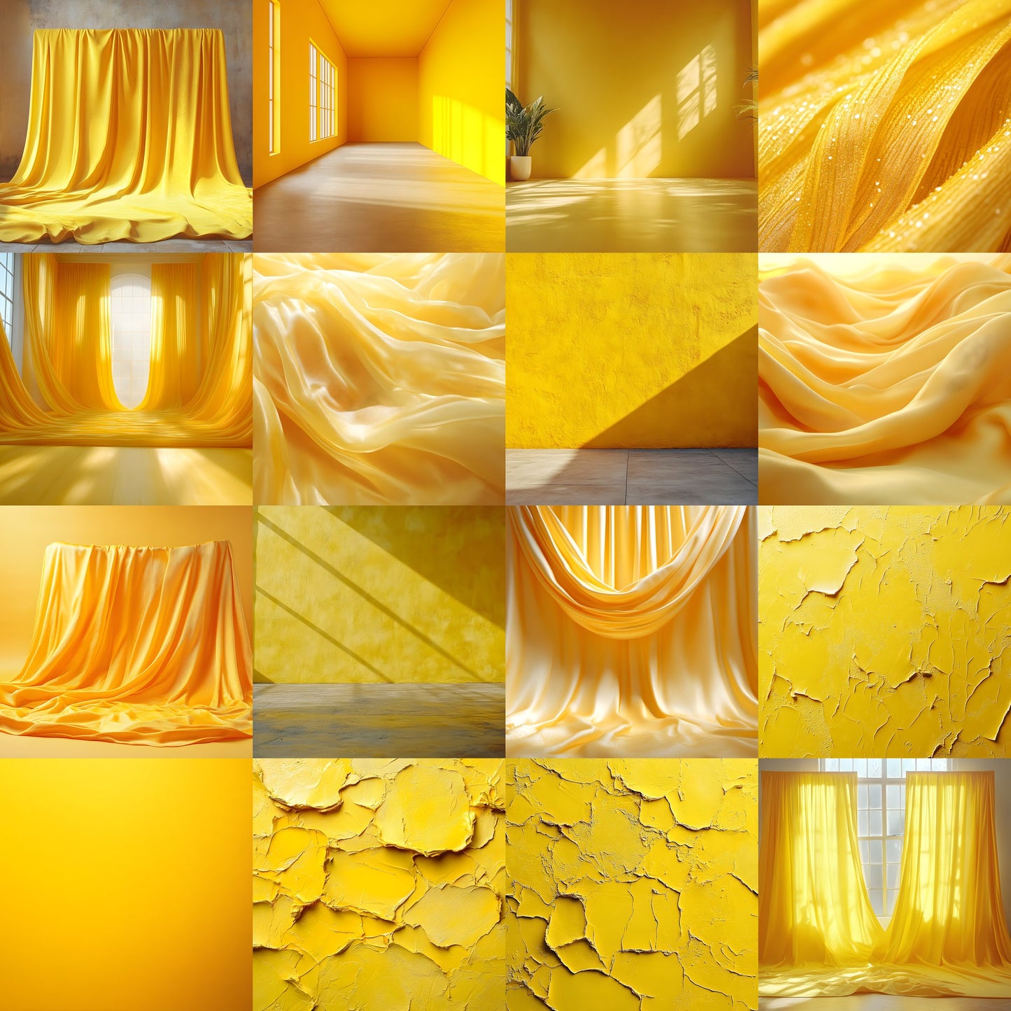 Yellow Photography Backdrop, Studio Background, Energy Burst Digital Download for Portrait Photoshoots, Vibrant Scene
