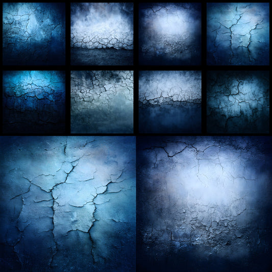 Blue Dark Grid Digital Backdrop, Abstract Photography Background for Portraits, Modern Texture Photo Booth Prop, Graphic Design Overlay