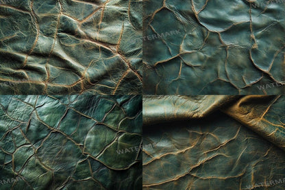 Green Weathered Leather Digital Photography Backdrops for Artists  Designers - Warm Inviting Aesthetic - 00x00px PNGs