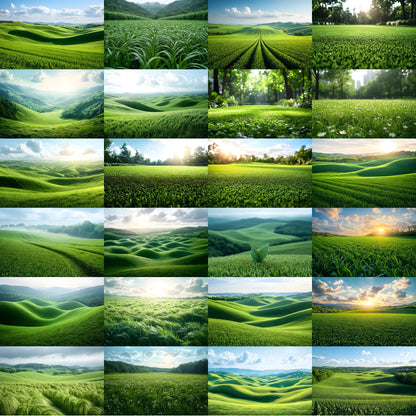 Digital Backdrop Natural Field Photography Background  for Portrait Photo Editing Composite Overlays High Resolution Images