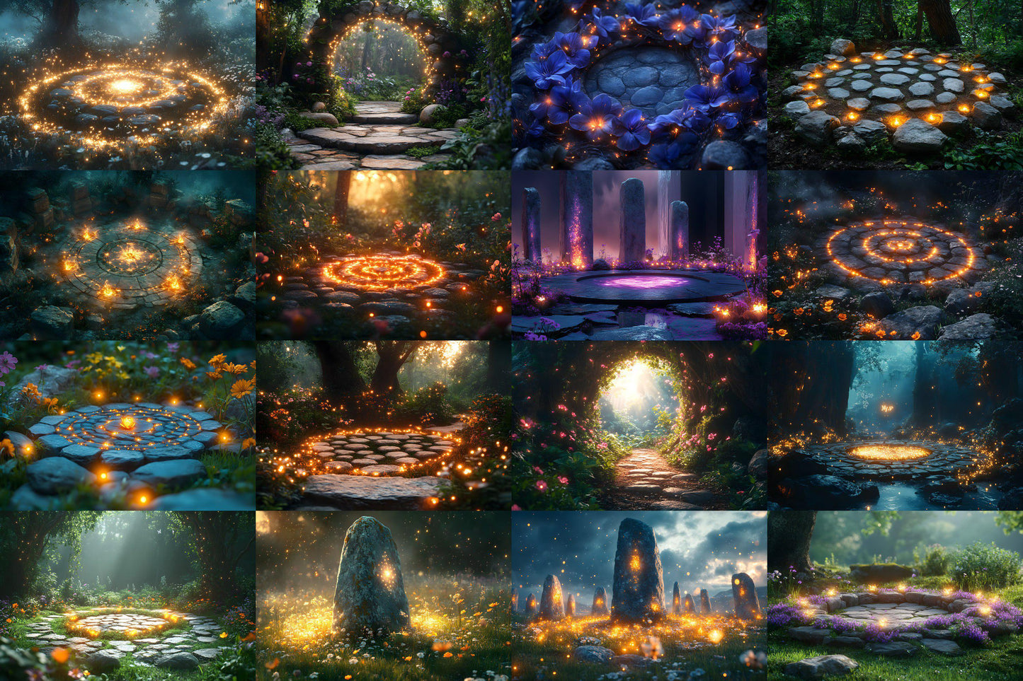 Mystic Fairy Backdrops for Photography, Fantasy Themes, Magical Scenes, and Photoshop Projects - Fairytale Backgrounds