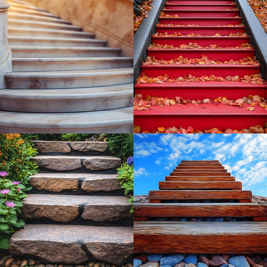 Staircase Photography Backdrop Set, Elegant Stairway Digital Backgrounds, Photo Overlays, Fine Art Photography