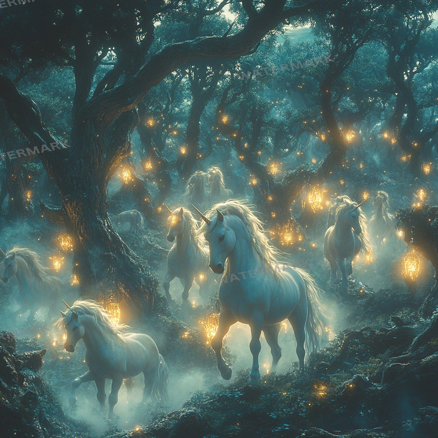 Forbidden Forest Backdrop: 1PNGs for Dark Enchanted Woods Photography, Spooky Mystery Tree Scenes, Haunted Fantasy Digital Backdrops