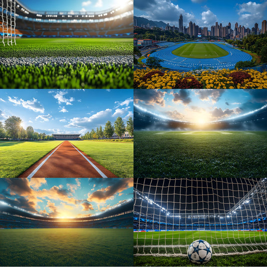 Soccer Stadium Photography Backdrop, Sports Game Digital Background for Team Portraits, Printable Photo Booth Prop, Fan Party Wallpaper