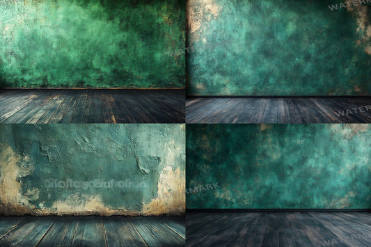 Green Wall Backdrops, Green Texture Photoshop Background, Rustic Wedding Overlays - Green Master Overlay - Green Backdrop - Rustic Green