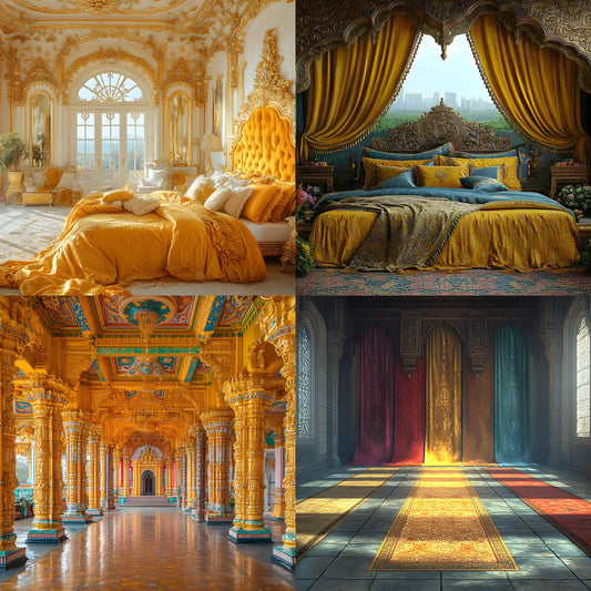 Maharaja Palace Digital Backdrop, Regal Indian Wedding Background, Royal Chamber Photography Prop, Ornate Interior, Cultural Photo Booth