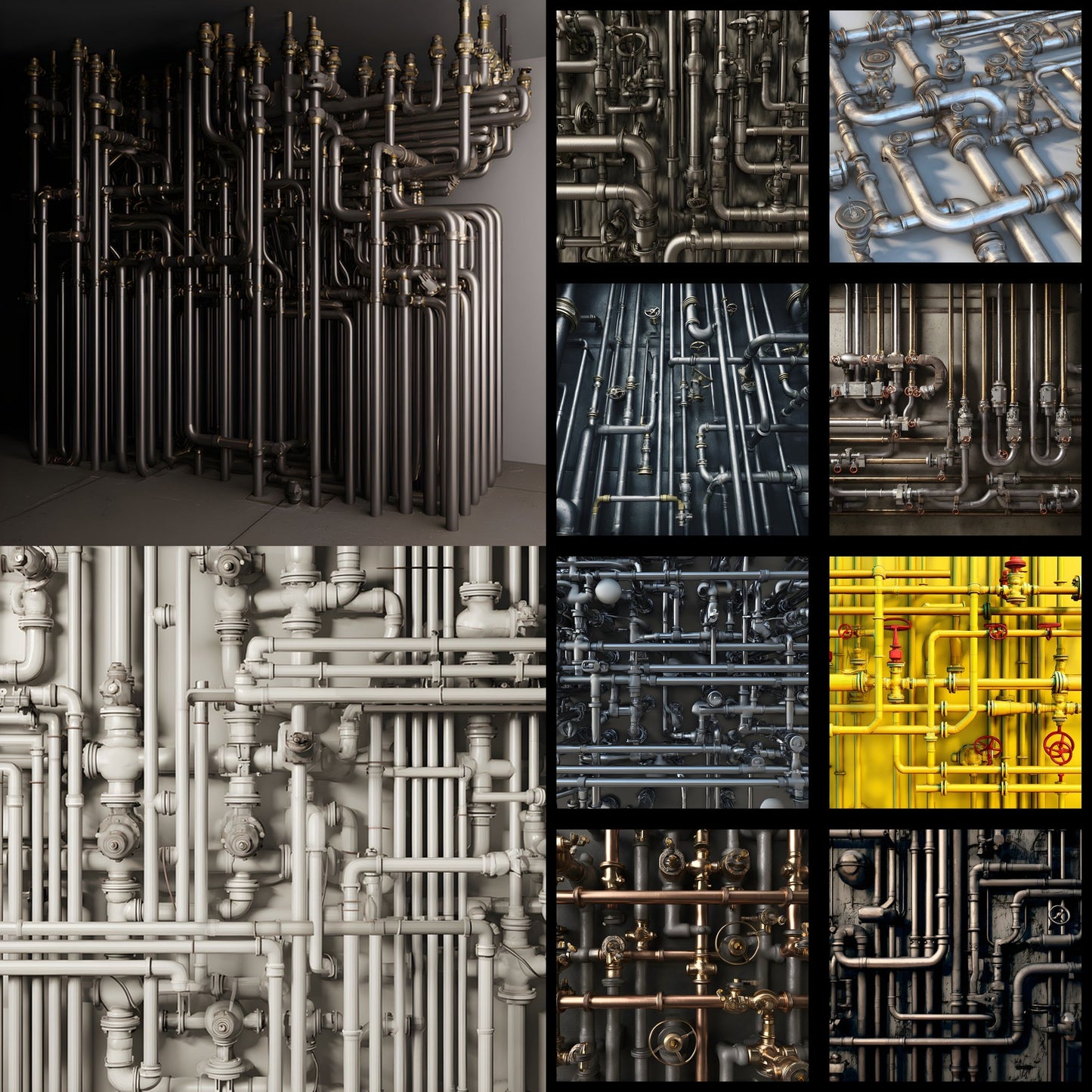 Interconnected Leather Bridges Digital Backdrop, Square Photography Background for Unique Portraits, Artistic Photo Overlays, High-Res Image Download