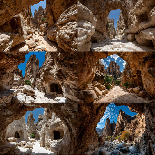 Sun-Bleached Desert Canyon Rocks Digital Backdrop, Photography Background, Scenic Photo Prop, Western Theme, Nature Photography