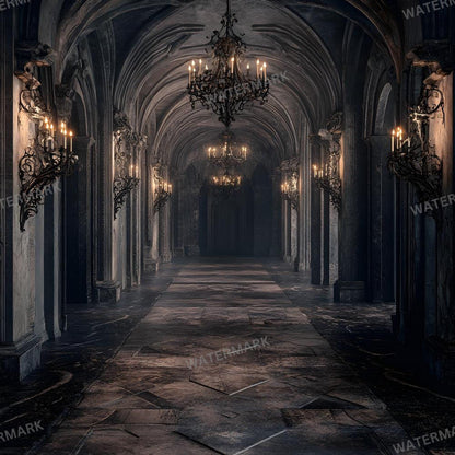Haunted Castle Digital Backdrops | Gothic Photoshop Overlays for Studio Portraits, Halloween Themes & Dark Photography, Gothic Backdrop