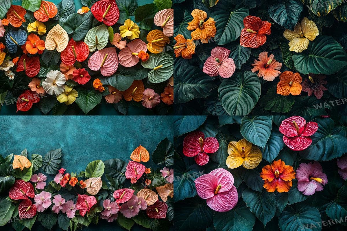 Tropical Jungle Escape Backdrops for Digital Art Photography - Warm Aesthetic PNGs 00x00px - Perfect for Artists Designers  Hobbyists