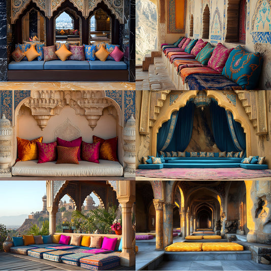 Sultan Palace Backdrop, Royal Seating Area Background, Photography Digital Backdrop, Photo Background, Arabian Nights Photo Prop