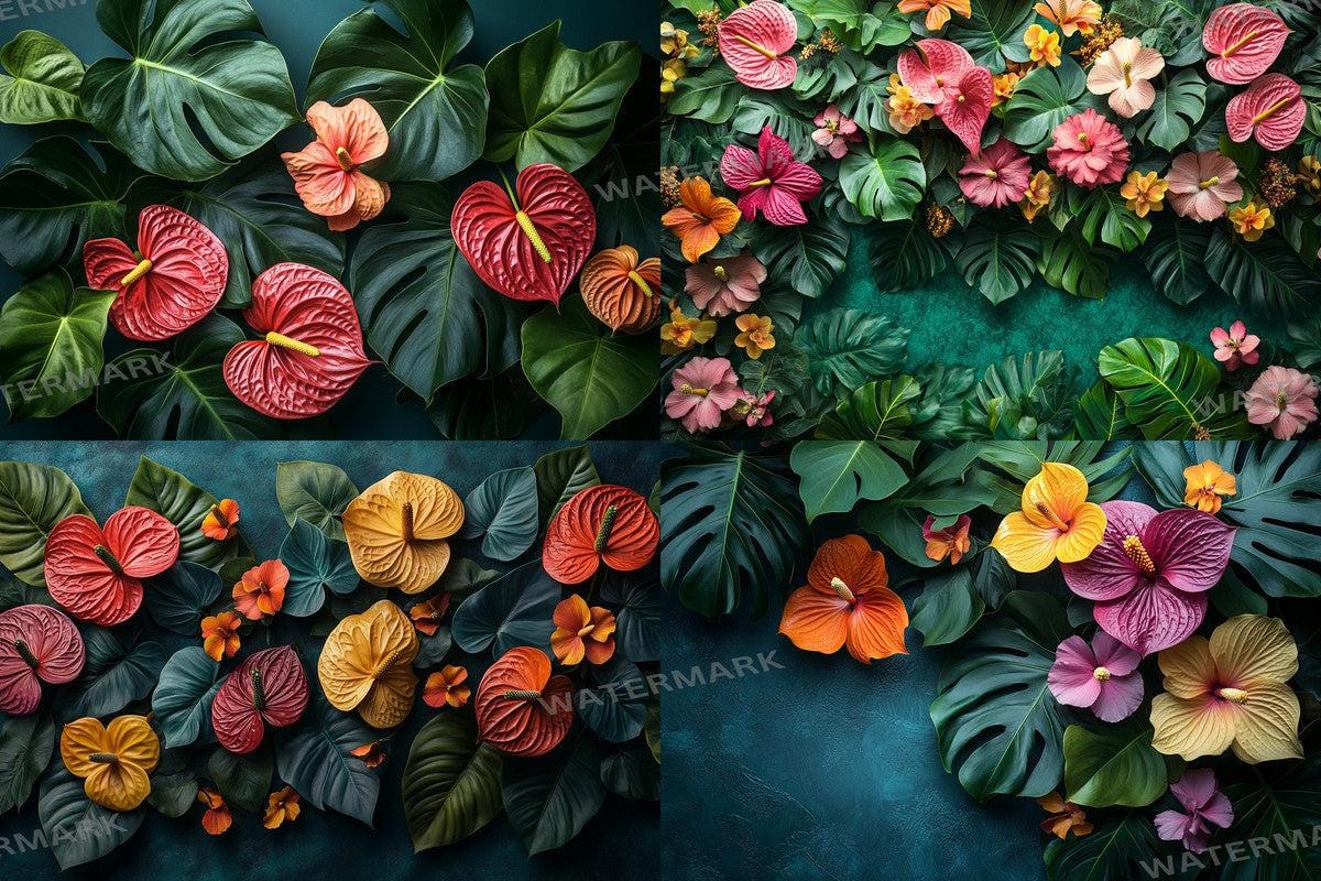Tropical Jungle Escape Backdrops for Digital Art Photography - Warm Aesthetic PNGs 00x00px - Perfect for Artists Designers  Hobbyists