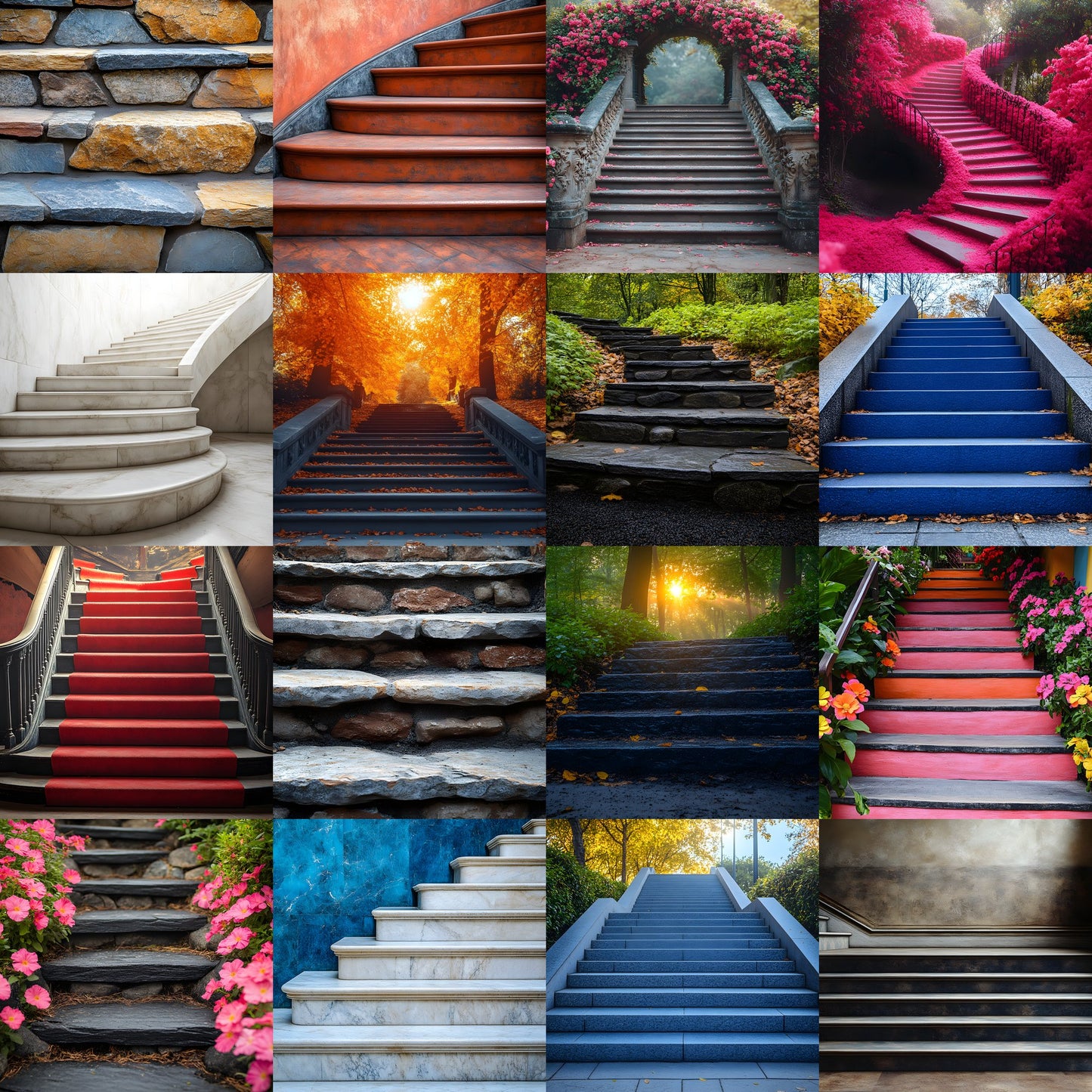 Staircase Digital Backdrop, Elegant Stairway Background, Photography Prop, Fantasy Stairway, Photo Overlay