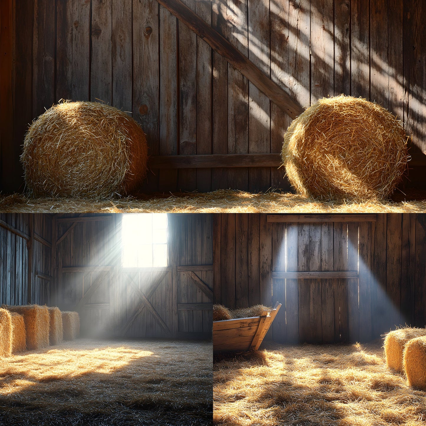 Rustic Barnyard Photography Backdrop, Vintage Farm Scene Background, Digital Download for Portrait Photoshoot, Photo Booth Prop