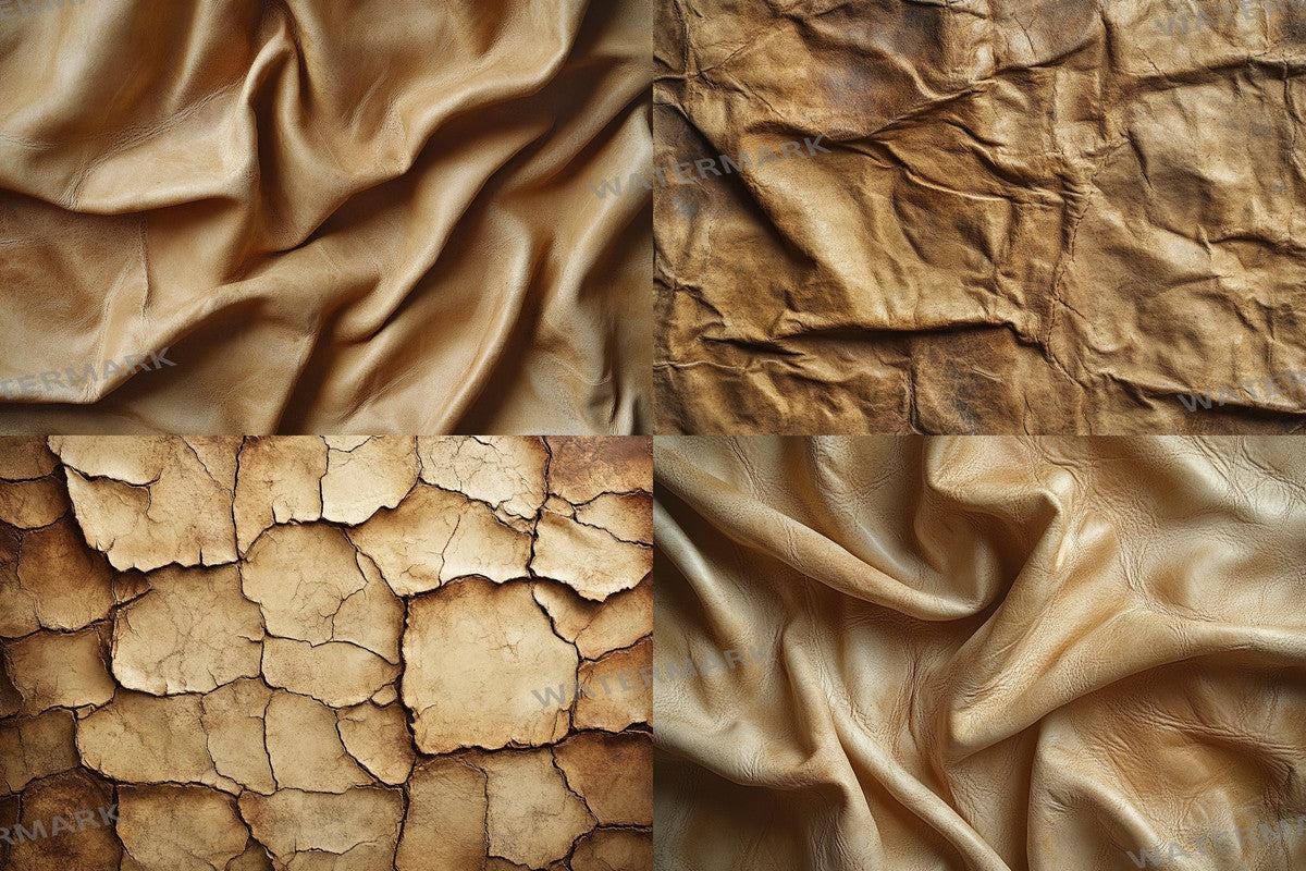 Beige Weathered Leather Digital Photography Backdrops PNGs - 00x00px Warm Aesthetic for Commercial Use