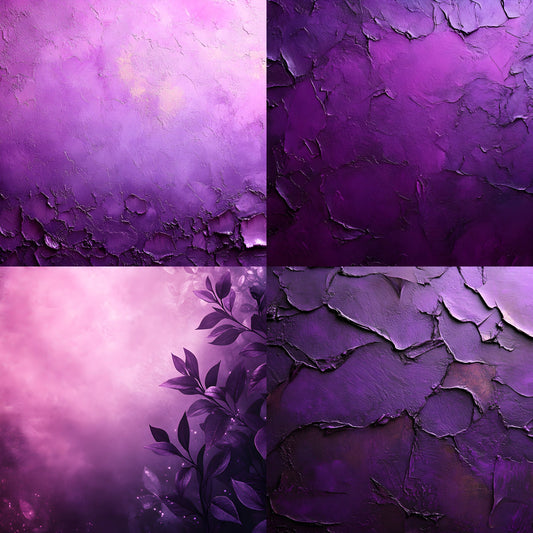 Purple Textured Photography Backdrop, Abstract Digital Background for Portrait Photoshoot, Fine Art Photography, Painterly Purple Haze