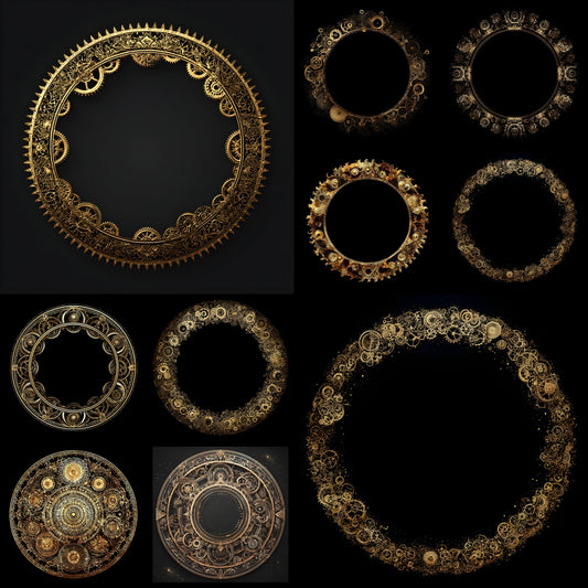 Shimmering Gold Circular Backdrop, Elegant Photography Background, Digital Download for Portraits, Token Design, Photo Booth Prop