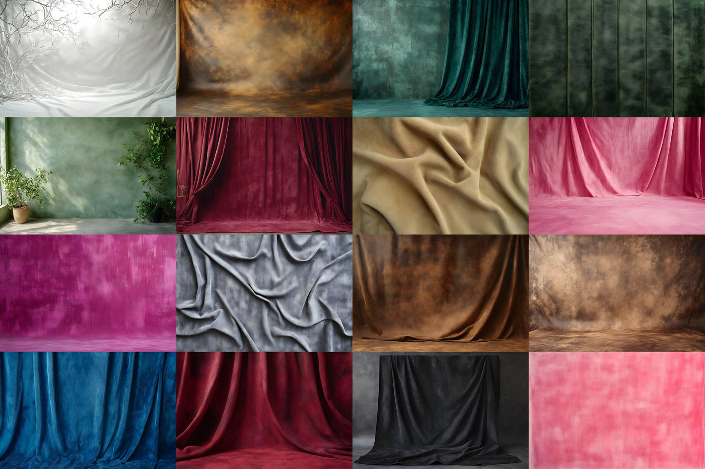 Texture Photography Backdrops, Fabric Backgrounds, Digital Textures for Photoshop, Studio Backdrops, and Draped Overlay PNGs