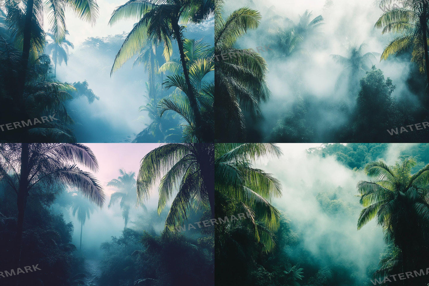 Tropical Forest Backdrop - Lush Streaming Background, Jungle Photography Backdrop, TV Wallpaper, Gaming Overlay, Nature Scene