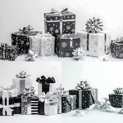 Christmas Backdrops Photography, Holiday Photo Backgrounds, Gift Display Digital Backdrop, Winter Scene, Festive Photography, Christmas Gift Display
