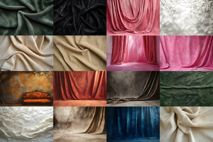 Texture Photography Backdrops, Fabric Backgrounds, Digital Textures for Photoshop, Studio Backdrops, and Draped Overlay PNGs