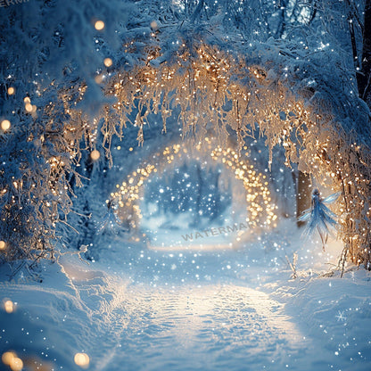 Frosty Fairy Winter Wonderland Digital Backdrops: 1Enchanted Winter Scenes, Photography Composites, Christmas, Xmas - Winter Backdrops