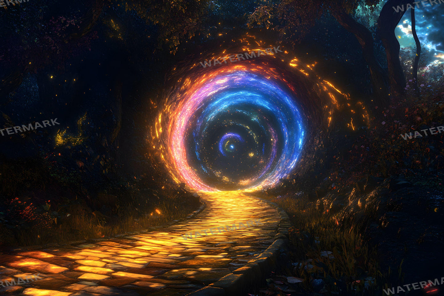 Magic Portal in Yellow Brick Road_4Images_Wizard of Oz Backdrops | Dorothy Wizard of OZ Backdrops