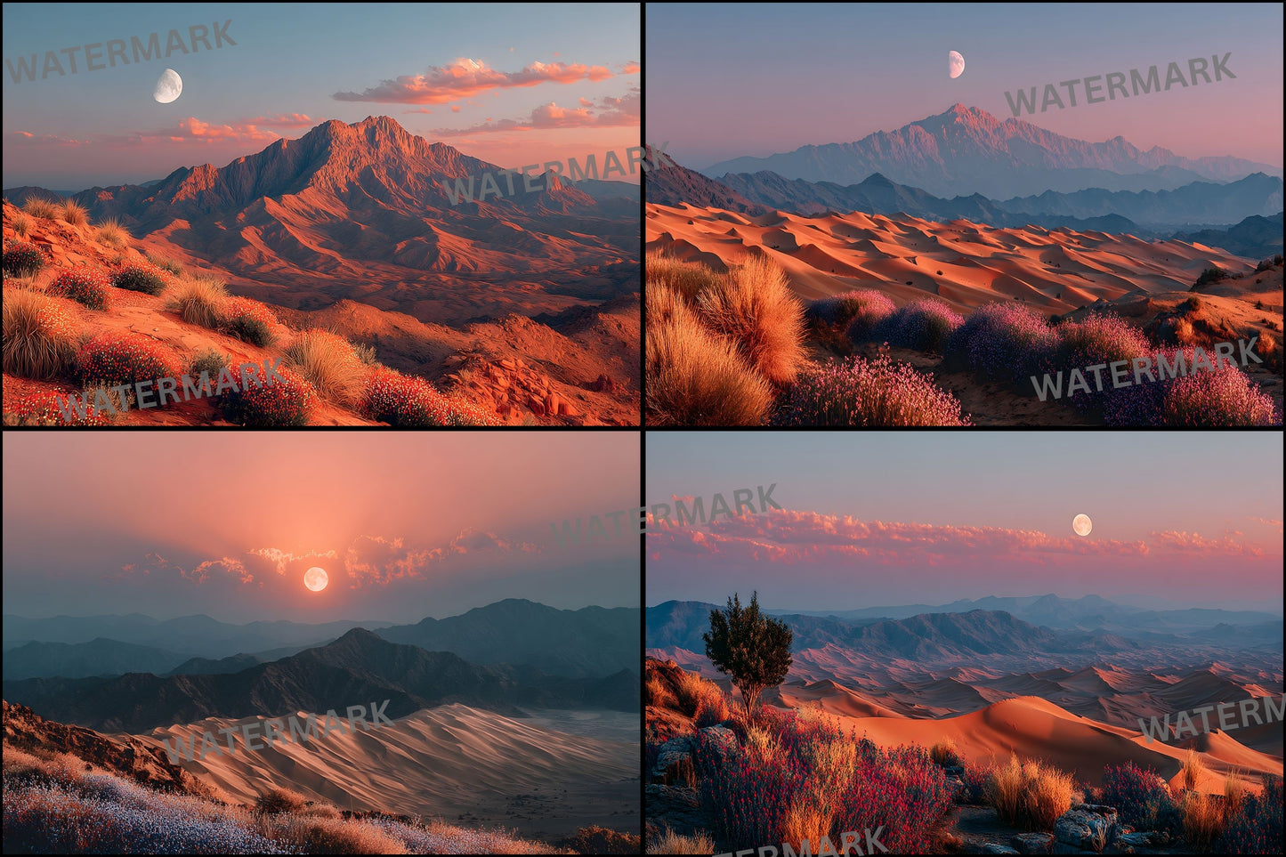 Vast Desert Digital Backdrop, Sandy Dunes Photography Background, Printable Desert Scene for Composites, Western Theme Photo Prop, Digital Download