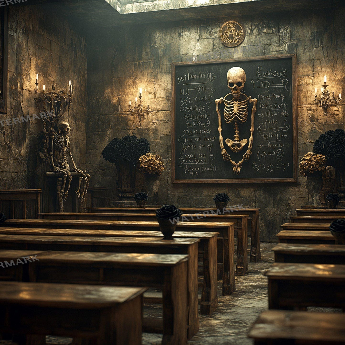 Wizarding School Digital Backdrops - 1High-Res PNGs for Photography 96x96px Commercial Use