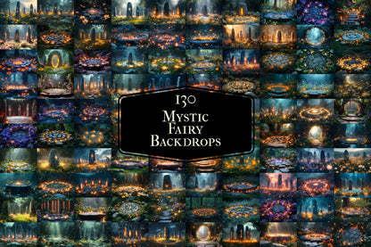 Mystic Fairy Backdrops for Photography, Fantasy Themes, Magical Scenes, and Photoshop Projects - Fairytale Backgrounds