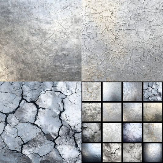 Shimmering Silver Digital Backdrop, Elegant Photography Background, Studio Portrait, Product Photo, Square Format, Metallic Texture,