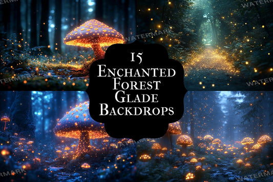 Enchanted Forest Backdrop: 1PNGs for Magical Photo Editing, Fairy Tale Photography Props, Mystical Woods Digital Backdrops.