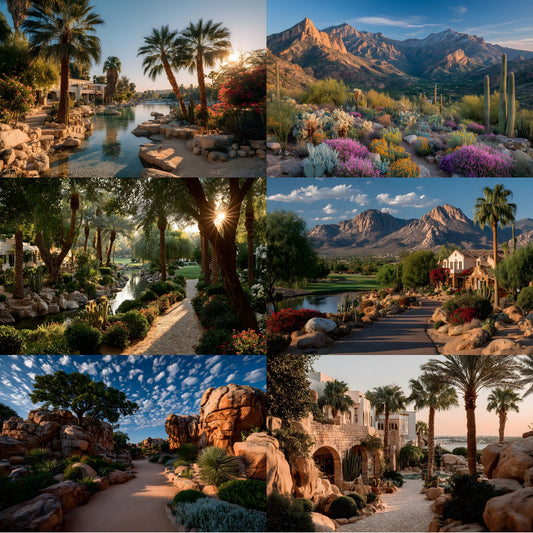 Tropical Desert Garden Digital Backdrop, Variety Image Bundle, Photography Background, Scenic Photo Prop, Unique Desert Scene, Artistic Overlays